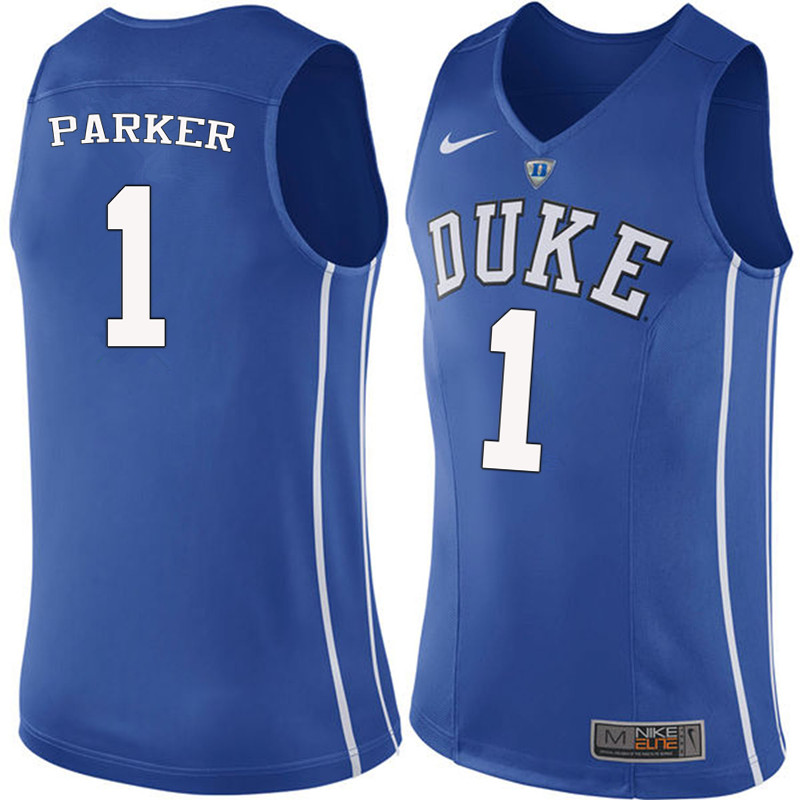 Duke Blue Devils #1 Jabari Parker College Basketball Jerseys-Blue